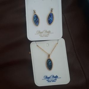 Paua Shell Earrings Necklace RoyalPacific Abalone